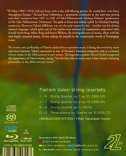 Lade das Bild in den Galerie-Viewer, Fartein Valen string quartets - Hansakvartetten
