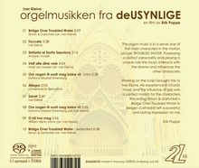 Load image into Gallery viewer, deUSYNLIGE (Poppe) Original Motion Picture Soundtrack - Iver Kleive
